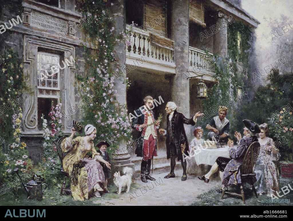 Washington at Bartram's Garden   Jean Leon Gerome Ferris (1863-1930 American).