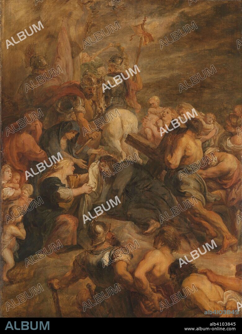 PETER PAUL RUBENS. The carrying of the cross. Dating: 1634 - 1637. Measurements: h 74 cm × w 55 cm; d 9.5 cm.
