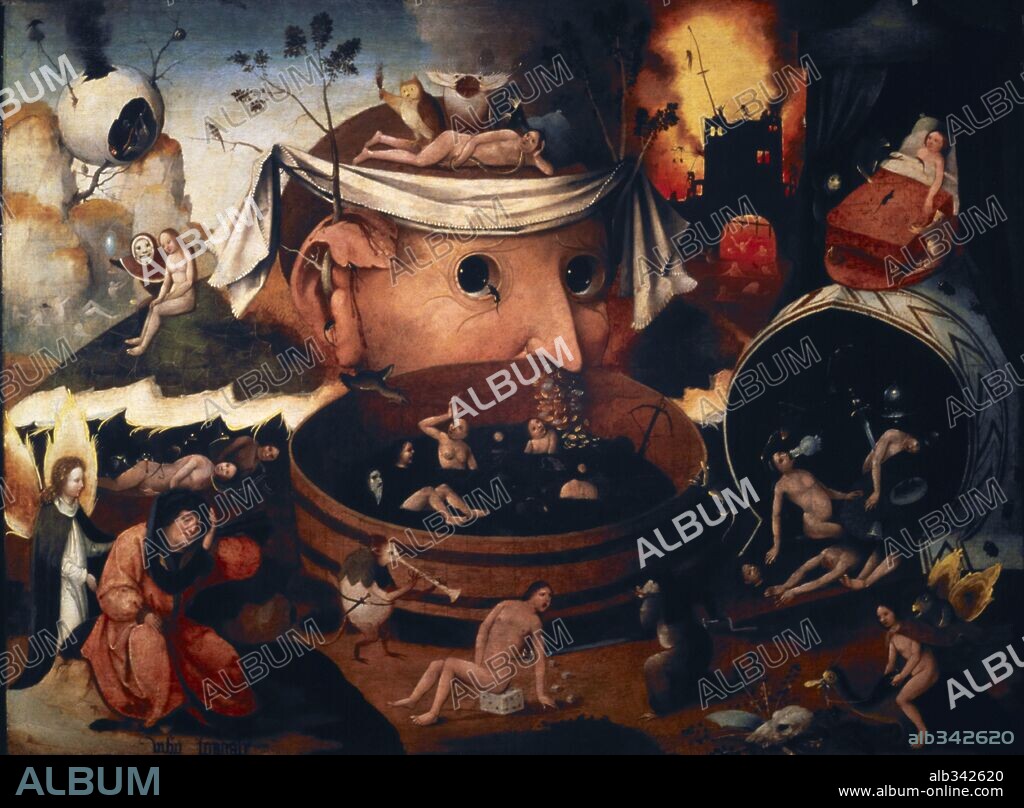 HIERONYMUS BOSCH. The Vision of Tondal, oil on tablet, 54 cm x 72 cm.