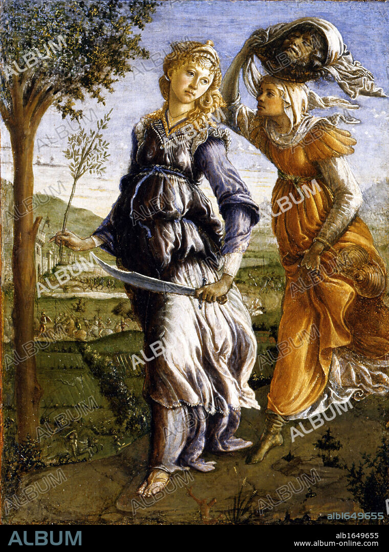 Sandro Botticelli, 1445 - 1510), Florentine, Italian painter. Il ritorno di Giuditta a Betulia (The Return of Judith to Betulia), 1470.