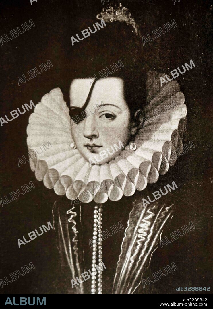 Portrait of Ana de Mendoza, Princess of Eboli (1540-1592) Princess of Eboli, Duchess of Pastrana and a Spanish aristocrat. Dated 16th Century.