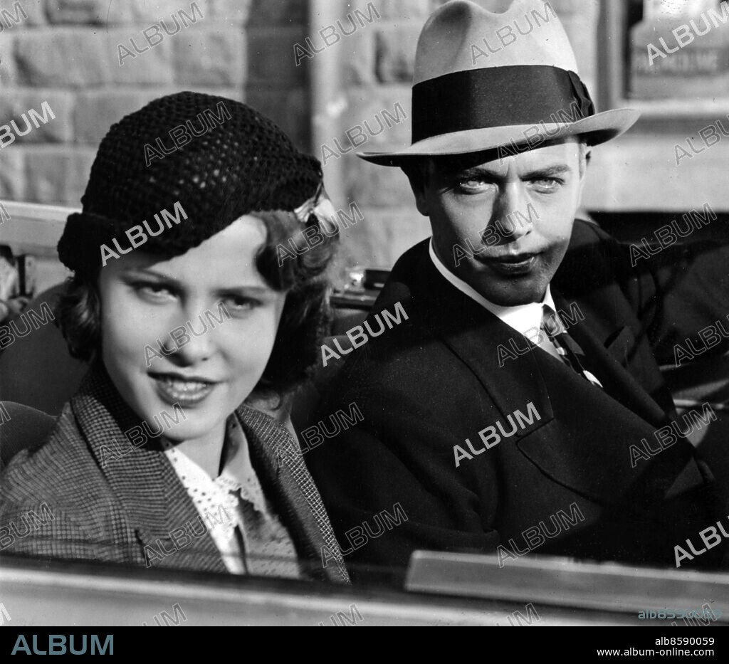 ARKIV 1932. Skådespelerskan Birgit Tengroth i rollen som Ann-Mari Häggblom och Håkan Westergren i rollen som direktör Freddy Bellin i filmen "Hans livs match" från 1932.. Foto: Svenska Dagbladet / TT / Kod: 11014.
