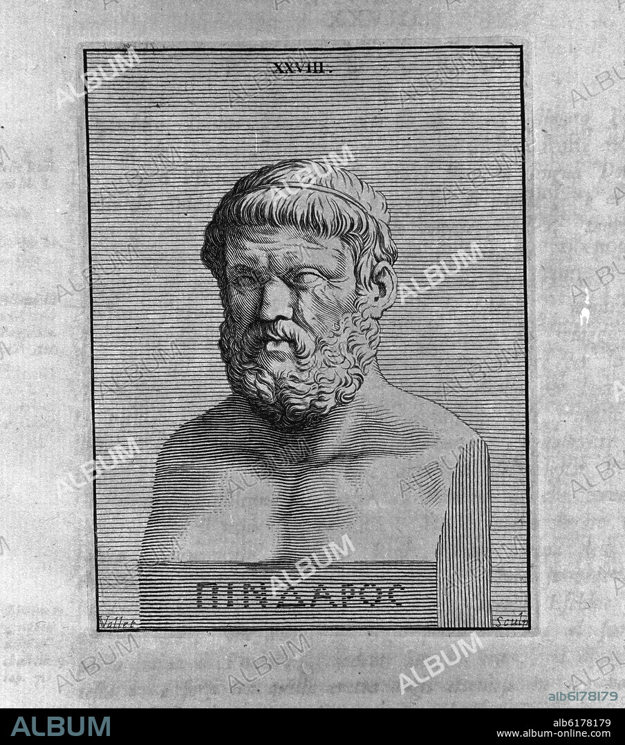 PINDARO - 518/438 AC - POETA GRIEGO.