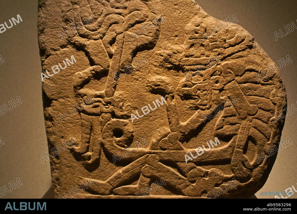 Estela 50 de Izapa. Cultura Maya.Original de Izapa . Museo Nacional de antropologia. Estado de Mexico D.F. Mexico.