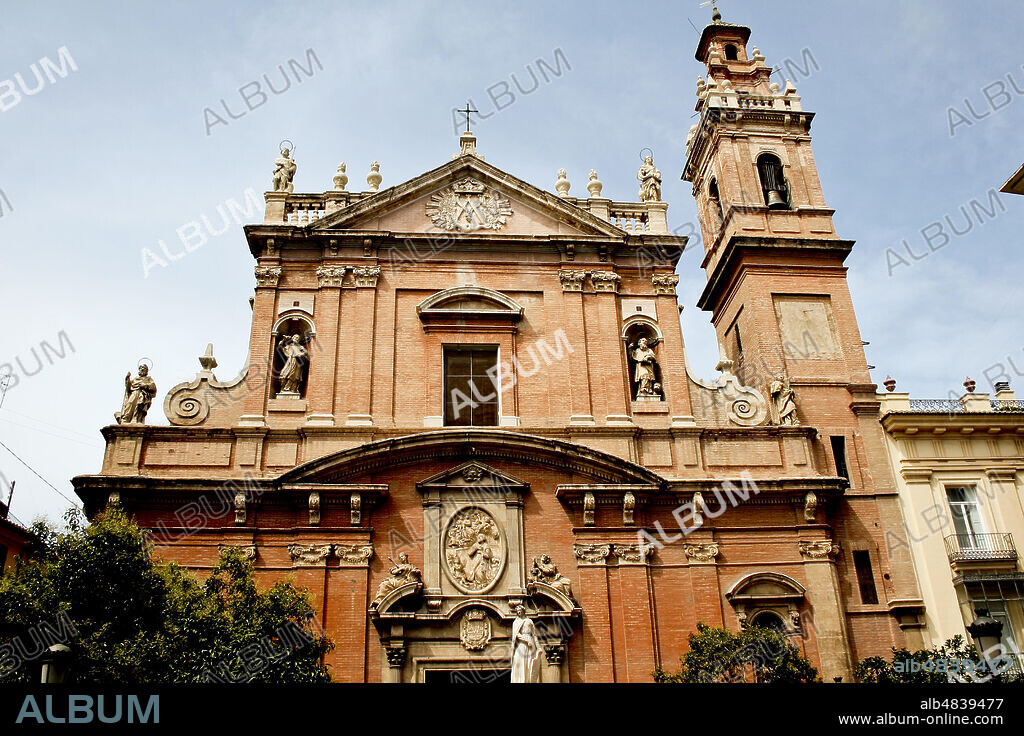 València, Comunidad Valenciana, Spain. St. Thomas and St. Philip Neri church. (Iglesia de Santo Tomás Apóstol y San Felipe Neri).