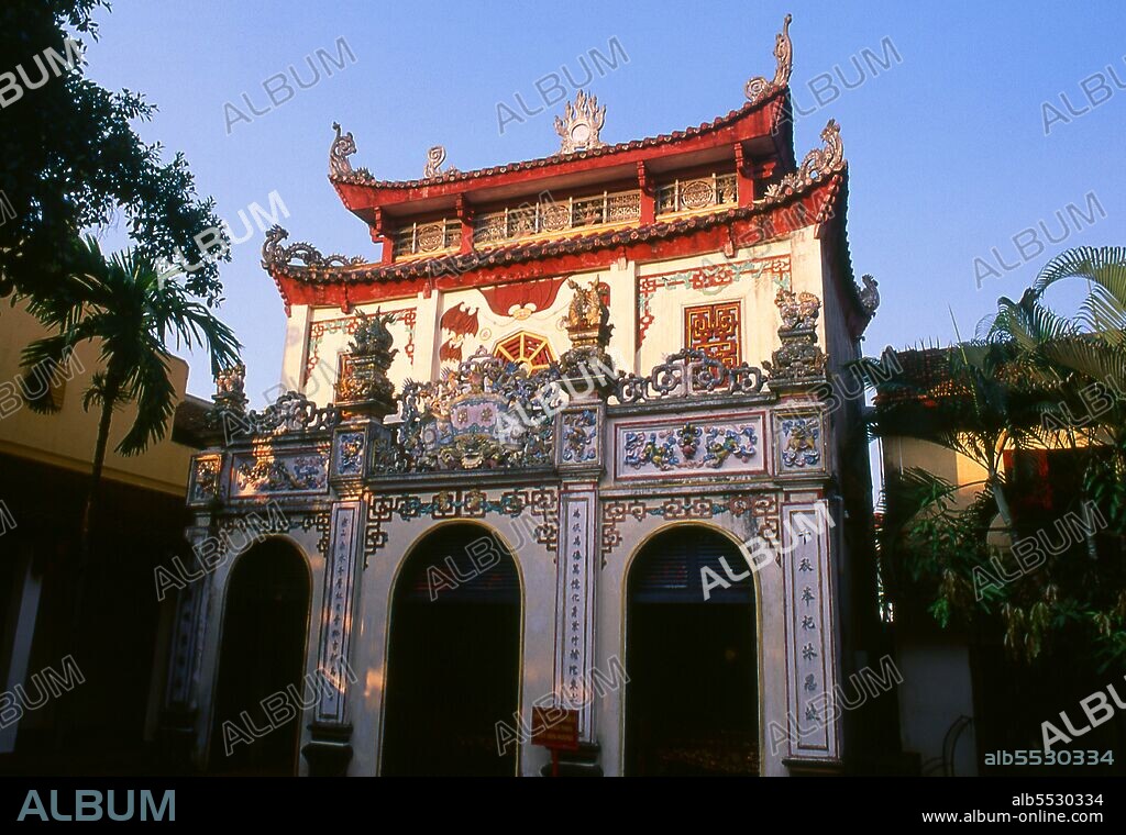 The Tay Ho Pagoda is dedicated to the Mother Goddess and is believed to date from the 17th century CE. The Mother Goddess, also known as Princess Lieu Hanh, is one of The Four Immortals of Thanism (a Vietnamese folk religion practised by about 45% of the population).