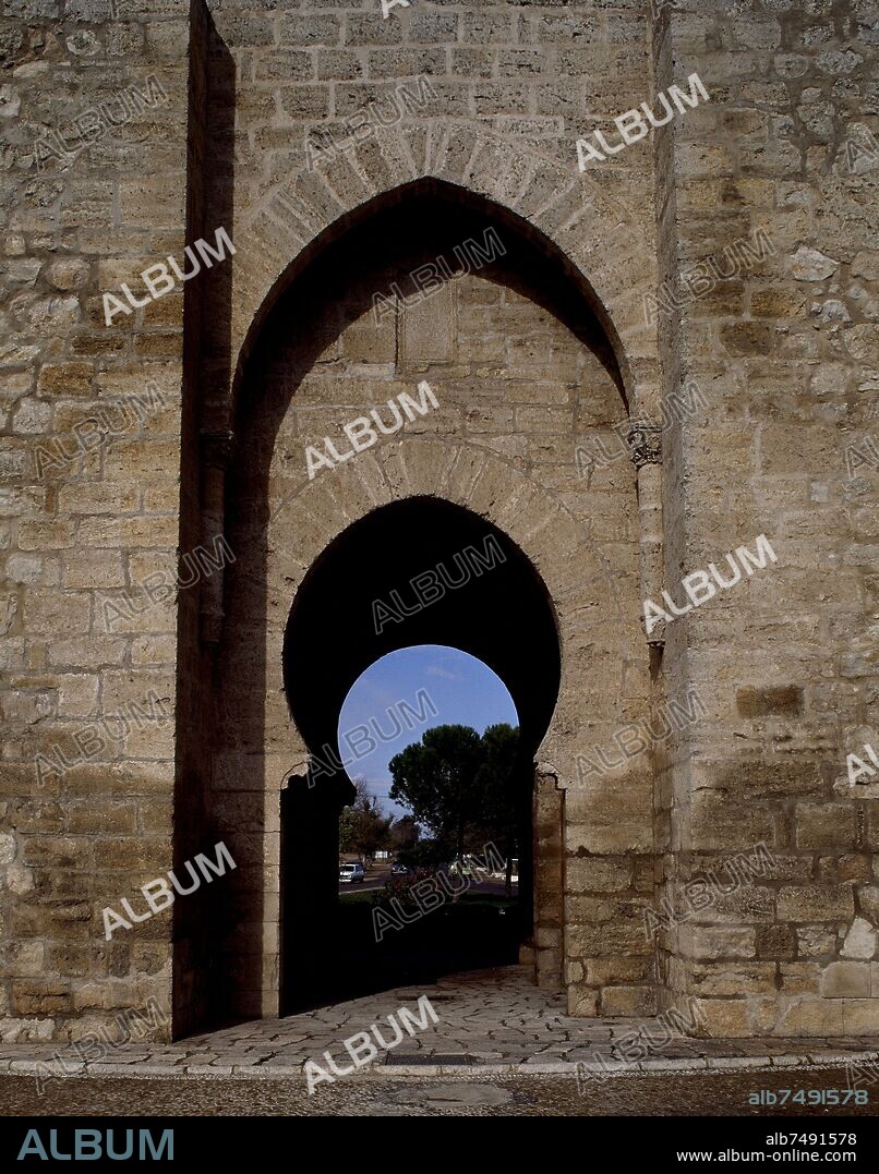 PUERTA DE TOLEDO - ARABE - RESTOS DE LA MURALLA (DETALLE) - SIGLO XIV.