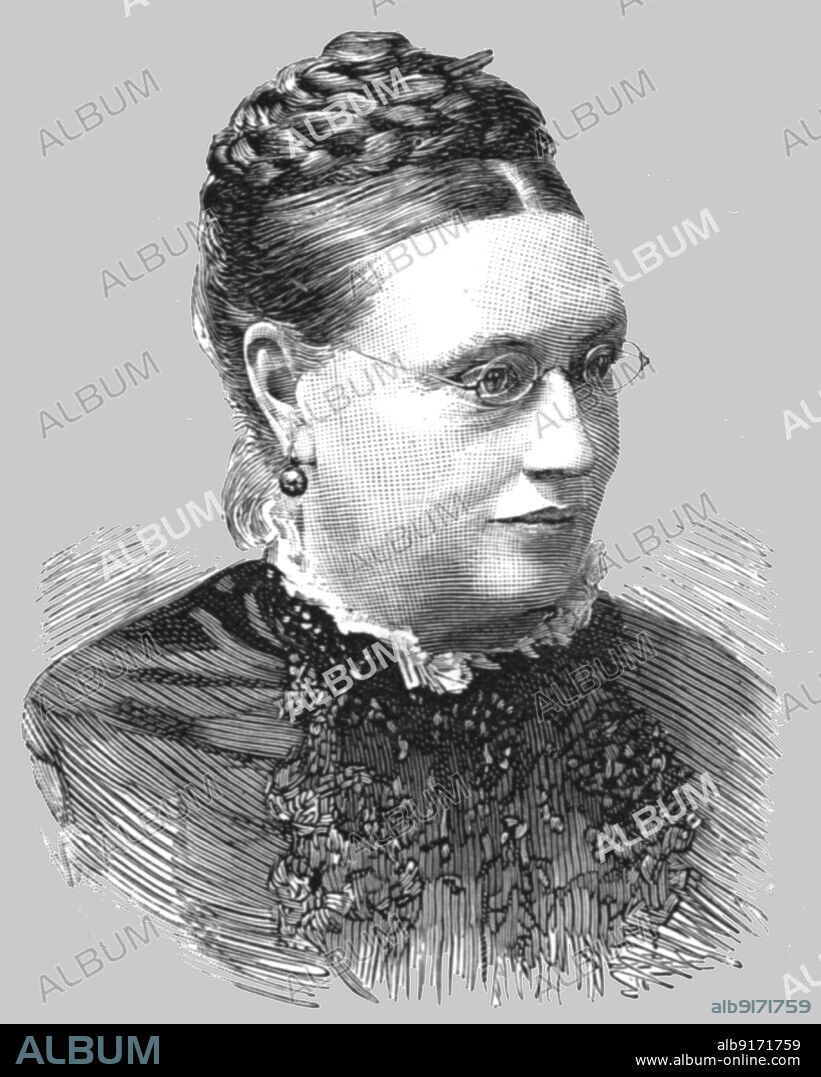 ''Miss Lydia Ernestine Becker, author and advocate of Women's Suffage', 1890. From "The Graphic. An Illustrated Weekly Newspaper", Volume 42. July to December, 1890.