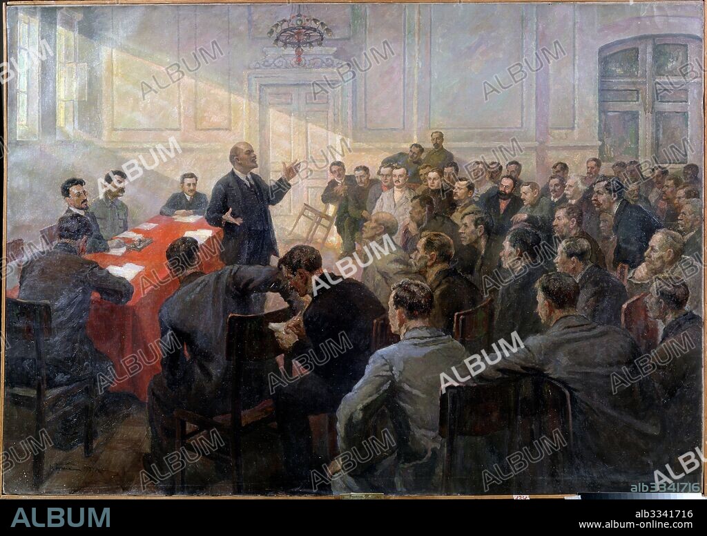 PYOTR DMITRIEVICH BUCHKIN. Party conference of the Russian Social-Democratic Labour Party (RSDLP) on April 1917.