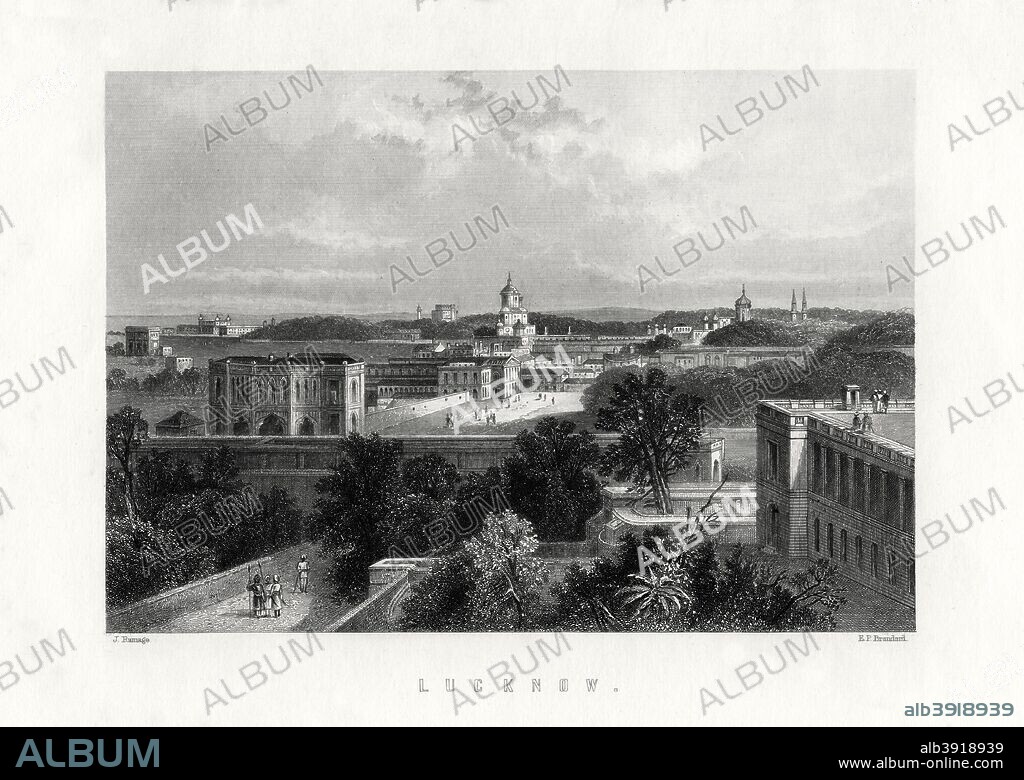 Lucknow, capital city of the state of Uttar Pradesh, India, 19th century.