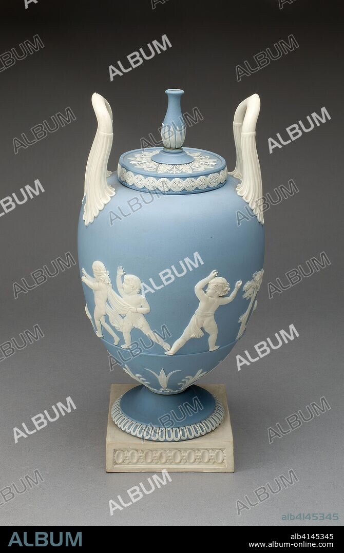 Flower Holder. Wedgwood Manufactory; England, founded 1759. Date: 1785-1795. Dimensions: H. 26.7 cm (10 1/2 in.); diam. 12.7 cm (5 in.). Stoneware (jasperware). Origin: Burslem.