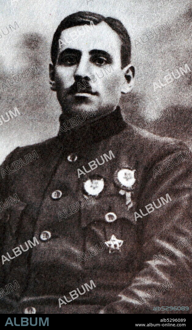 Commander of the Peoples Revolutionary Army of the Far Eastern Republic Vasily Konstantinovich Blyukher (1889 – 1938). Soviet military commander and Marshall of the Soviet Union.