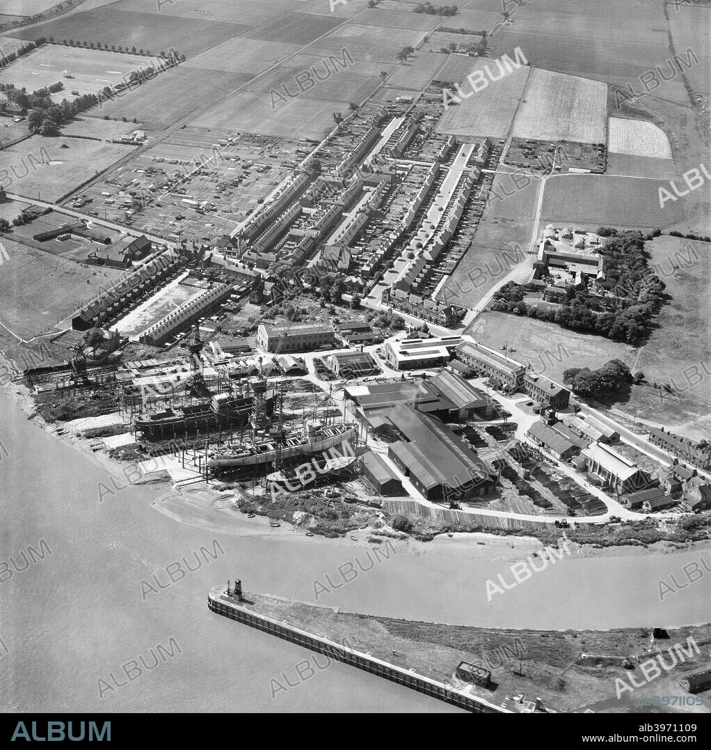 Goole Shipbuilding and Repairing Co Ltd Works, Goole, East Riding of Yorkshire, 1950.