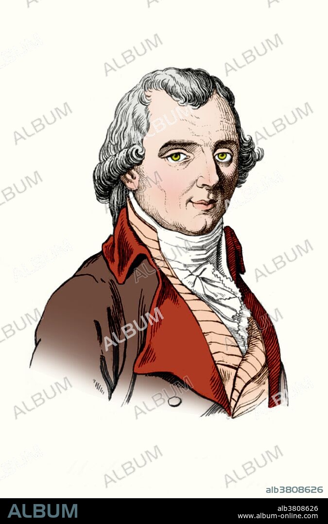 Color enhanced portrait of Heinrich Wilhelm Matthias Olbers (October 11, 1758 - March 2, 1840), German physician and astronomer. Olbers studied to be a physician, graduated in 1780 and began his practice, but at night he dedicated his time to astronomical observation. He made the upper story of his home into an observatory and devised the first satisfactory method of calculating cometary orbits. In 1802, he discovered and named the asteroid Pallas. In 1807, he discovered the asteroid Vesta, which he allowed Carl Friedrich Gauss to name. In 1815,he discovered a periodic comet, now named after him (formally designated 13P/Olbers). Olbers' paradox, described by him in 1823, states that the darkness of the night sky conflicts with the supposition of an infinite and eternal static universe. He died in 1840 at the age of 81. This image has been color enhanced.