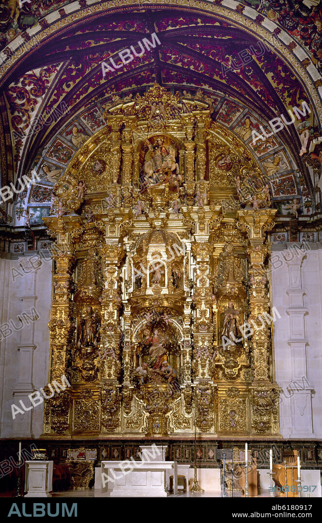 RETABLO MAYOR DE LA CAPILLA DE SANTA TECLA - SIGLO XVIII - BARROCO ESPAÑOL.