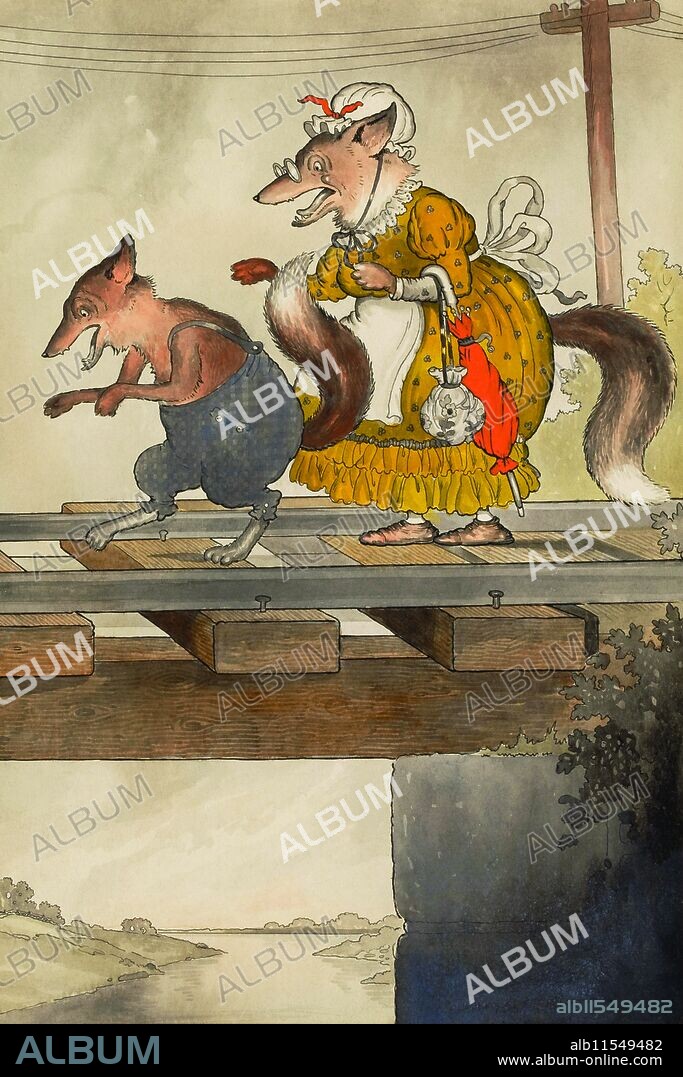 Reddy Fox, interior story illustration, by Harrison Cady (American, 1877-1970).