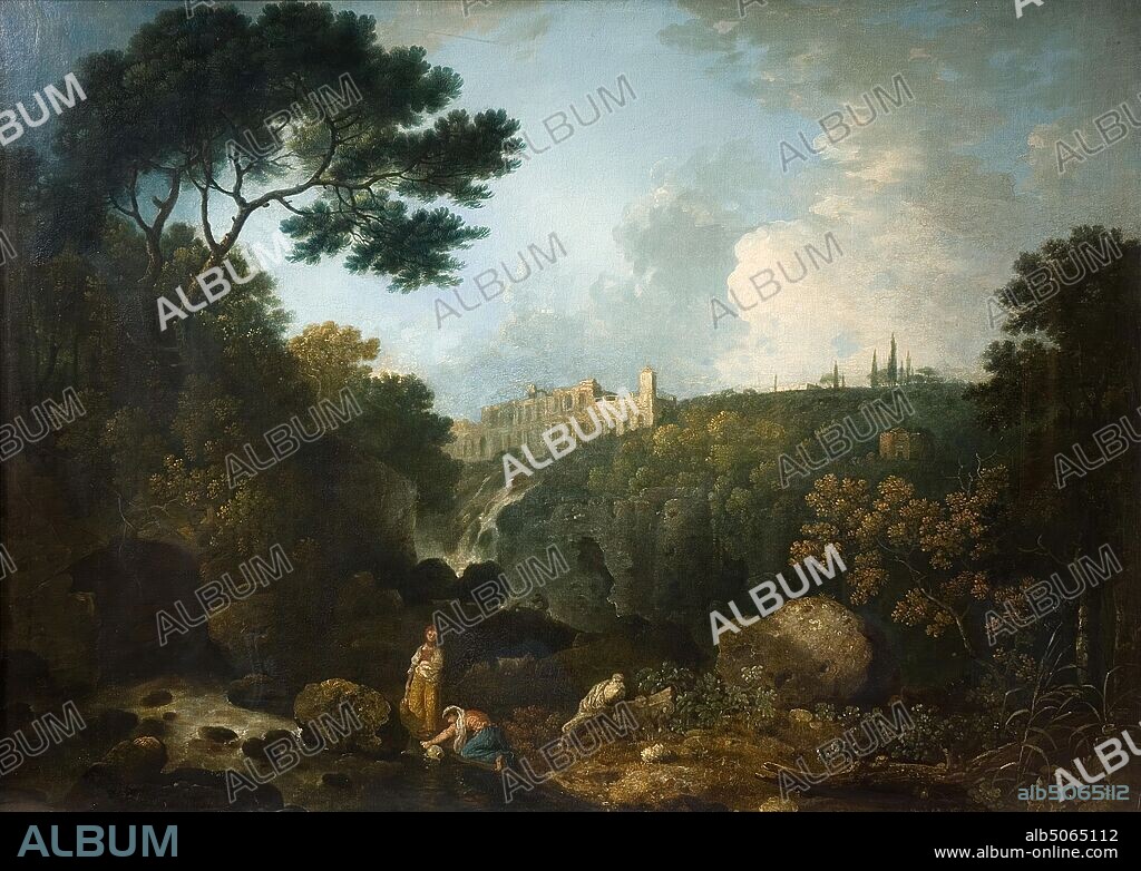 Tivoli, The Villa Of Maecenas, 1767 Richard Wilson, Landscape, Oil Painting, Classical Roman, Italy, Rome.