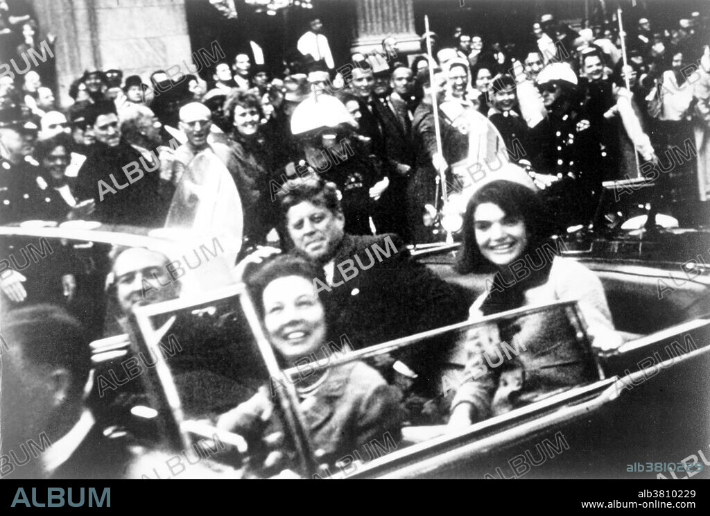 Kennedy motorcade, President and Mrs. Kennedy and Texas Governor John Connally and his wife, Dallas, Texas, November 22, 1963. Photographed by Victor Hugo King. John Fitzgerald Kennedy (May 29, 1917 - November 22, 1963) was the 35th President of the United States, serving from 1961 until his death in 1963. He was the youngest elected to the office, at the age of 43, and the first person born in the 20th century to serve as president. He was the only Catholic president, and is the only president to have won a Pulitzer Prize. Kennedy was assassinated on November 22, 1963 in Dallas, Texas by Lee Harvey Oswald. He continues to rank highly in public opinion ratings of US presidents.