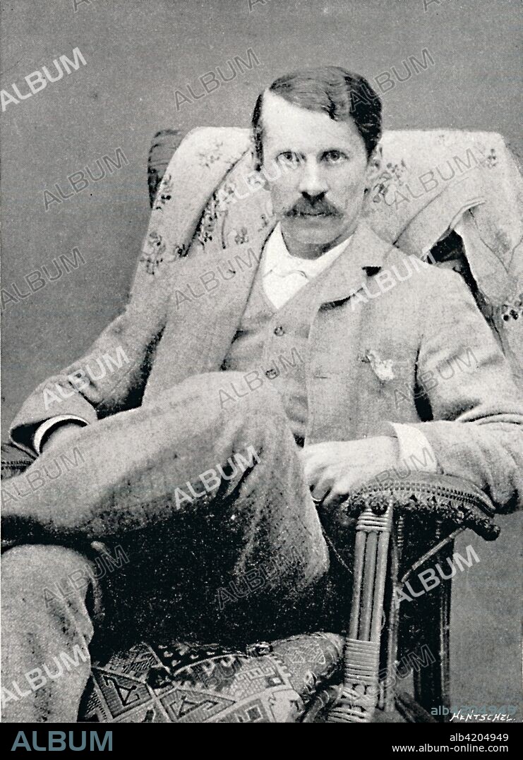 'Charles Burton Barber', 1880, (1896). Portrait of British painter Charles Burton Barber (1845-1894), known for his paintings of children and their pets. From The Magazine of Art. [Cassell & Company, London, Paris & Melbourne, 1896].