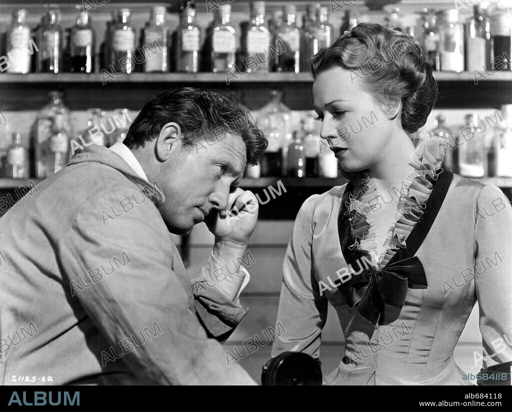 RITA JOHNSON and SPENCER TRACY in EDISON, THE MAN, 1940, directed by CLARENCE BROWN. Copyright M.G.M.