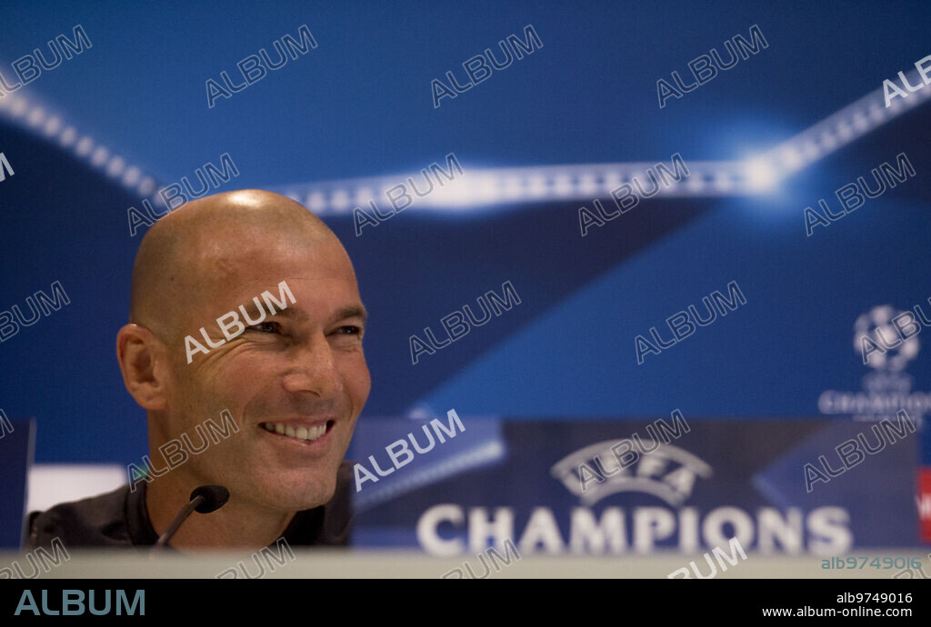 Madrid, 05/30/2017. Press conference by Zinedine Zidane, Real Madrid coach. Photo: Ignacio Gil ARCHDC.