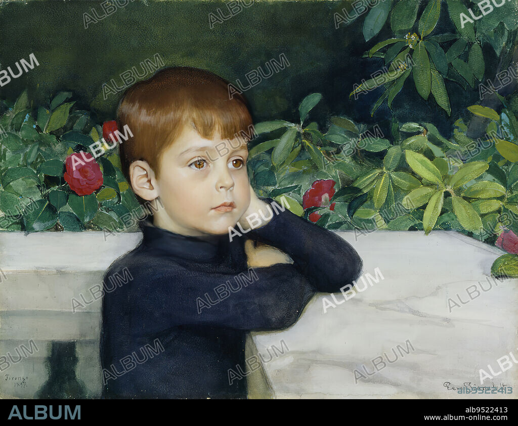 Eero Järnefelt, 8.11.1863, Vyborg, 15.11.1937, Helsinki, Portrait of the Artist's Son (Heikki Järnefelt), 1897, 38 × 51.5 cm, gouache.