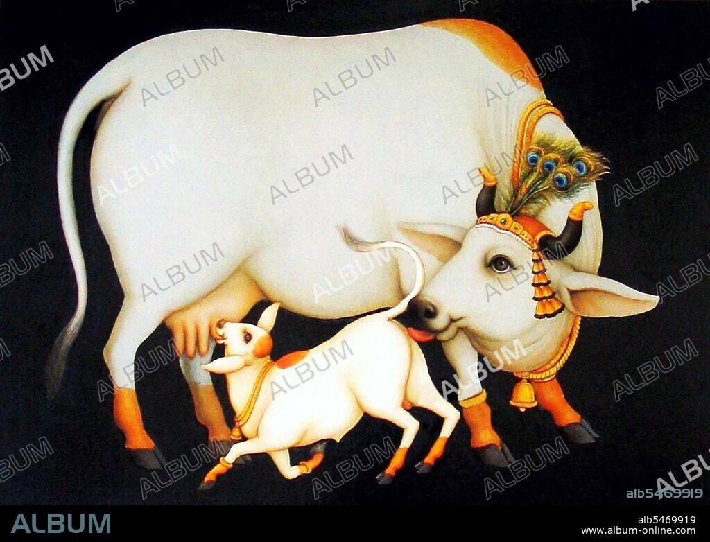 Cattle are considered sacred in various world religions, most notably Hinduism, Jainism, Buddhism, Zoroastrianism as well as the religions of Ancient Egypt, Ancient Greece, and Ancient Rome. In some regions, especially India, the slaughter of cattle may be prohibited and their meat may be taboo. In Hinduism, Kamadhenu, the miraculous 'cow of plenty' and the 'mother of cows' is believed to represent the generic sacred cow, regarded as the source of all prosperity. All the gods are believed to reside in her body, a form of Kamadhenu often depicted in poster art.