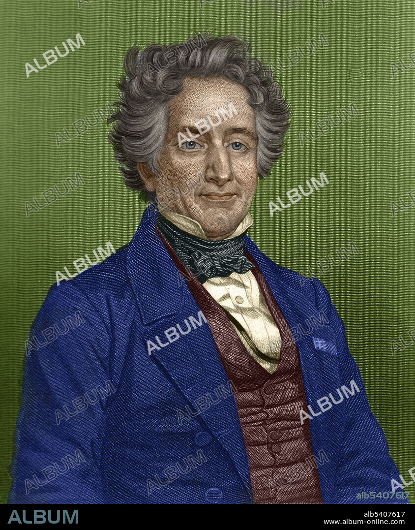 Michel Eugene Chevreul (August 31, 1786 - April 9, 1889) was a French chemist whose work with fatty acids led to early applications in the fields of art and science. He is credited with the discovery of margaric acid and designing an early form of soap made from animal fats and salt. He discovered the composition of stearin, a white substance found in the solid parts of most animal and vegetable fats, and olein, the liquid part of any fat, and to isolate stearic and oleic acids, the names of which he invented. This work led to important improvements in the processes of candle-manufacture. Chevreul was against charlatanism in every form, and a complete sceptic as to the 'scientific' psychical research or spiritualism. Chevreul was also influential in the world of art. He determined that perceived colour was influenced by other surrounding colours leading him to create a classification of colours and chromatic diagram. This led to a concept known as simultaneous contrast. He lived to 102 and was a pioneer in the field of gerontology. His is one of the 72 names inscribed on the Eiffel Tower.