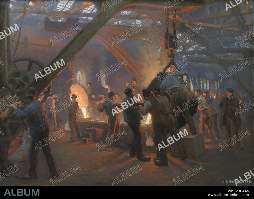 PEDER SEVERIN KROYER. The Iron Foundry, Burmeister and Wain, 1885.