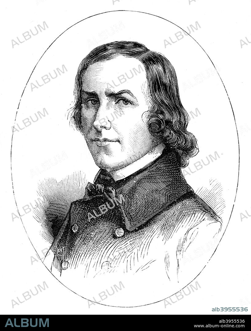 Charles Forbes René de Montalembert (1810-1870), French publicist and historian. Illustration from The Life & Times of Queen Victoria, Vol II, by Robert Wilson.