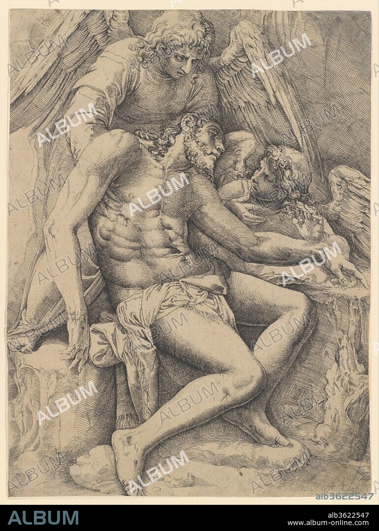 Corpus Christi. Artist: Battista Franco (Italian, Venice ca. 1510-1561 Venice). Dimensions: sheet: 9 13/16 x 7 5/16 in. (25 x 18.5 cm) trimmed to platemark, lower margin trimmed. Date: before 1555.