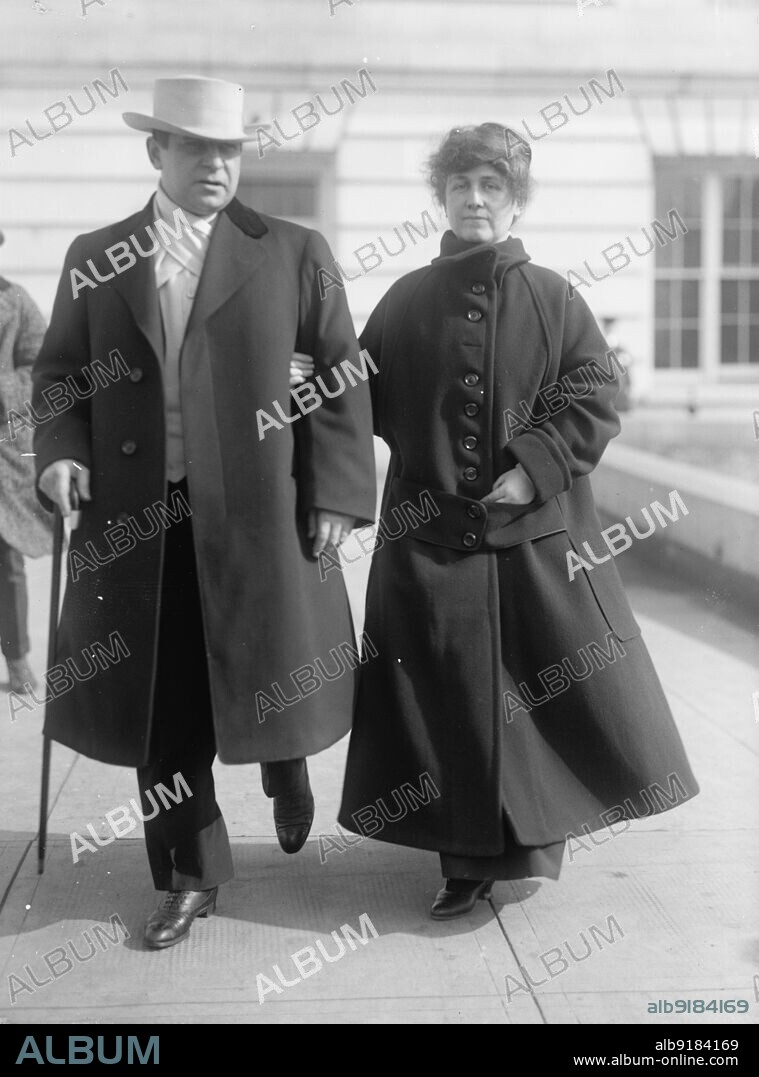 HARRIS & EWING. Schall, Thomas David, Rep. from Minnesota, 1915-1925; Senator, 1925-1936 with Wife, 1915.