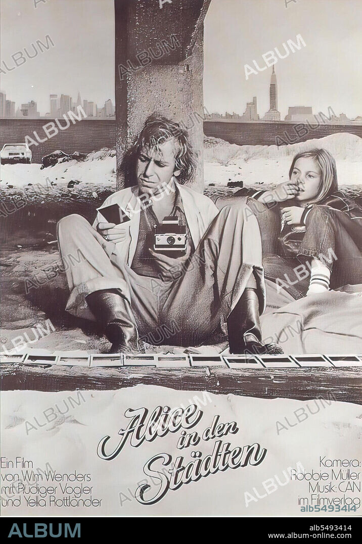Poster de ALICIA EN LAS CIUDADES, 1974 (ALICE IN DEN STADTEN), dirigida por WIM WENDERS. Copyright Produktion 1 im Filmverlag der Autoren/WDR.