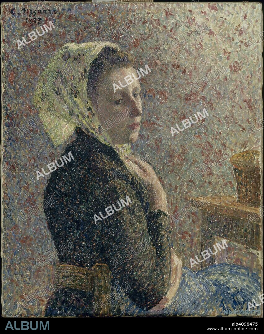 CAMILLE PISSARRO. Femme au fichu vert (Woman with green scarf).