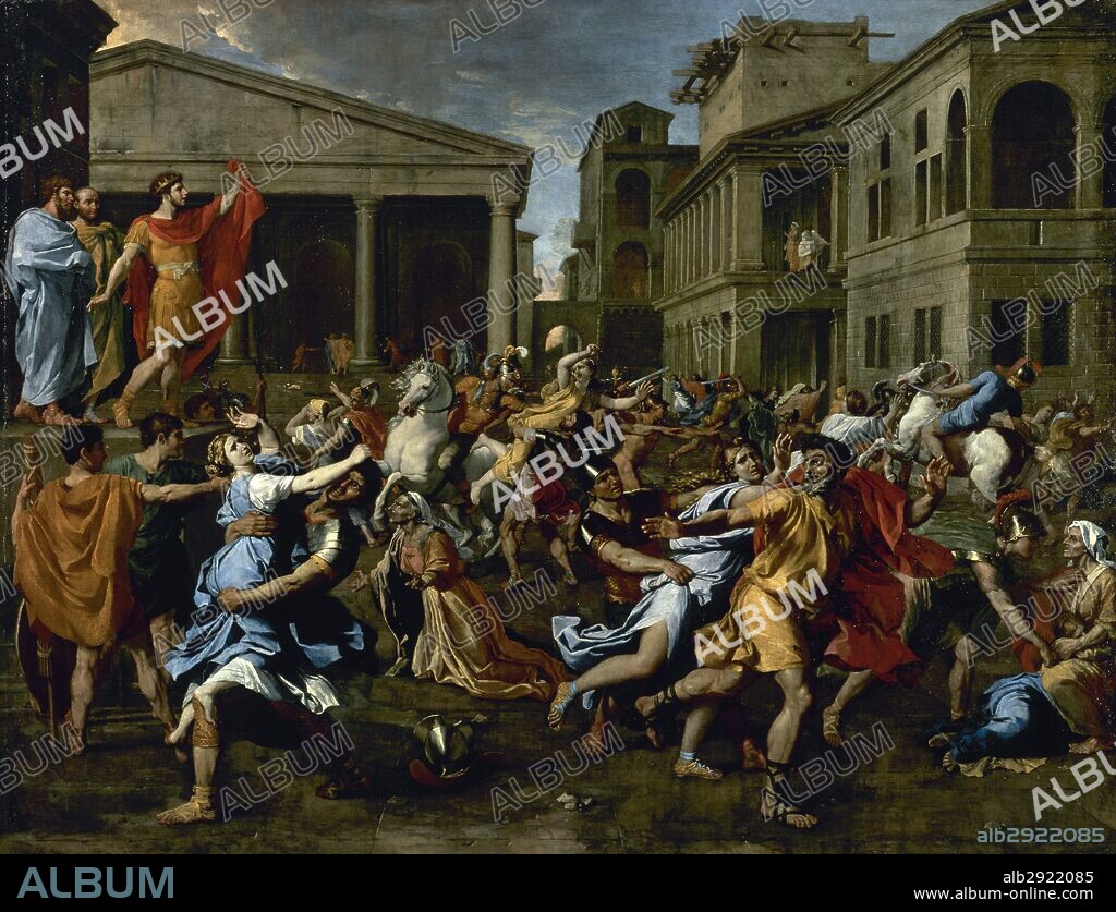 The Rape of the Sabine Women. 1637-1638. By Nicolas Poussin (1594-1665). Louvre Museum. Paris. France.