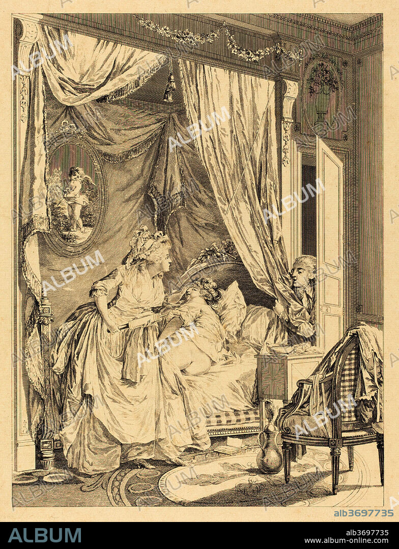 FRANCOIS-NICOLAS-BARTHELEMY DEQUEVAUVILLER AFTER NICOLAS LAVREINCE. Le contretemps. Dated: 1786. Medium: etching.
