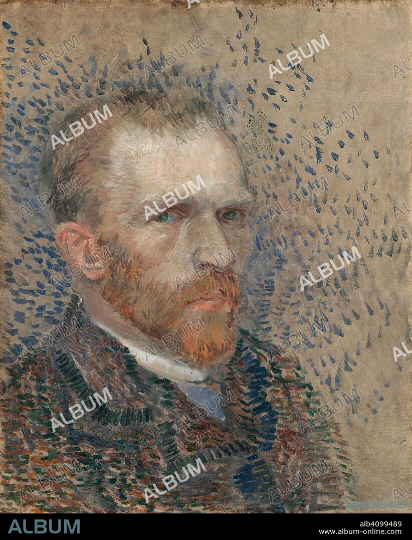 VINCENT VAN GOGH. Self-Portrait. Date: March-June 1887, Paris. Dimensions: 41 cm x 33 cm, 54 cm x 46.2 cm.