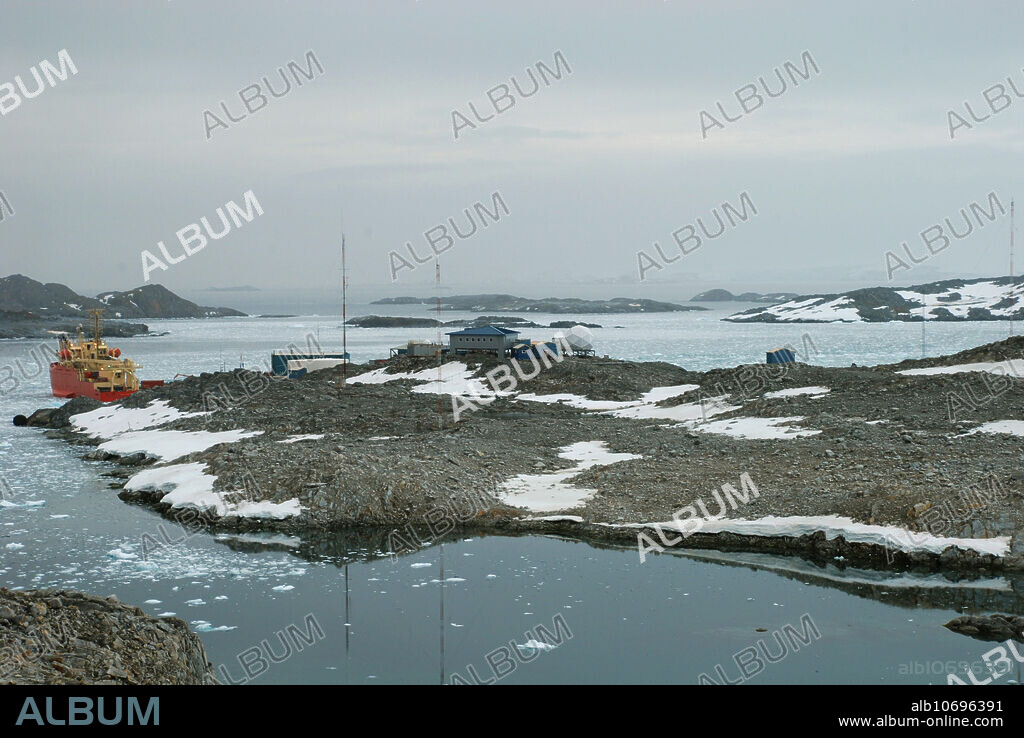 Palmer Station, the US research facility on Anvers Island, Antarctica.
