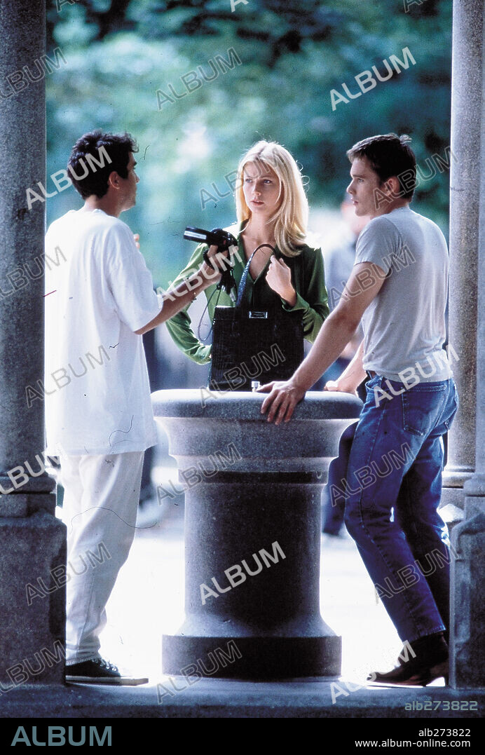 ALFONSO CUARON, ETHAN HAWKE y GWYNETH PALTROW en GRANDES ESPERANZAS, 1998 (GREAT EXPECTATIONS), dirigida por ALFONSO CUARON. Copyright 20TH CENTURY FOX.