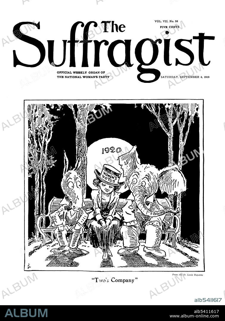 The Suffragist (1913-20) was a weekly newspaper published by the Congressional Union for Woman Suffrage. Started by Alice Paul with Rheta Childe Dorr as its first editor, its goal was to spread women's political news and to advance movements toward a suffrage amendment. The newspaper gave its publishers an avenue to communicate directly with each other and supporters without going through the mainstream media. The cover of each issue usually featured a full-page cartoon. Artist Nina Allender presented a new image of the suffragist as young and physically beautiful, as well as courageous and intelligent.