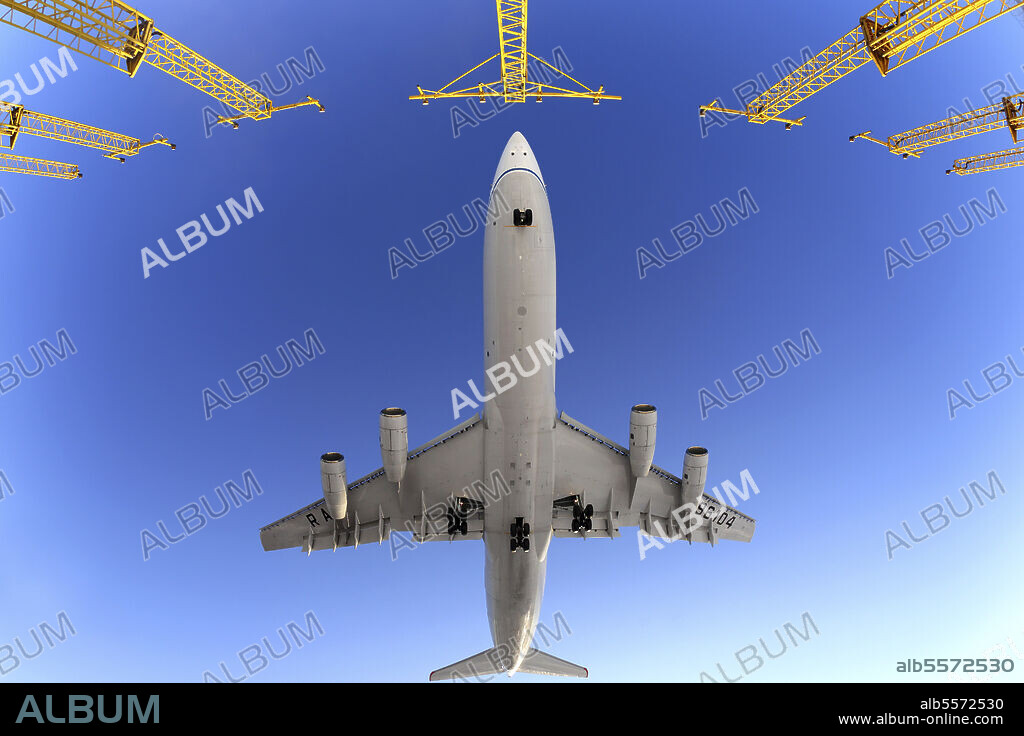 IL-96-400 VIP airliner of the Russian Federal Security Service performing a training flight, Russia.