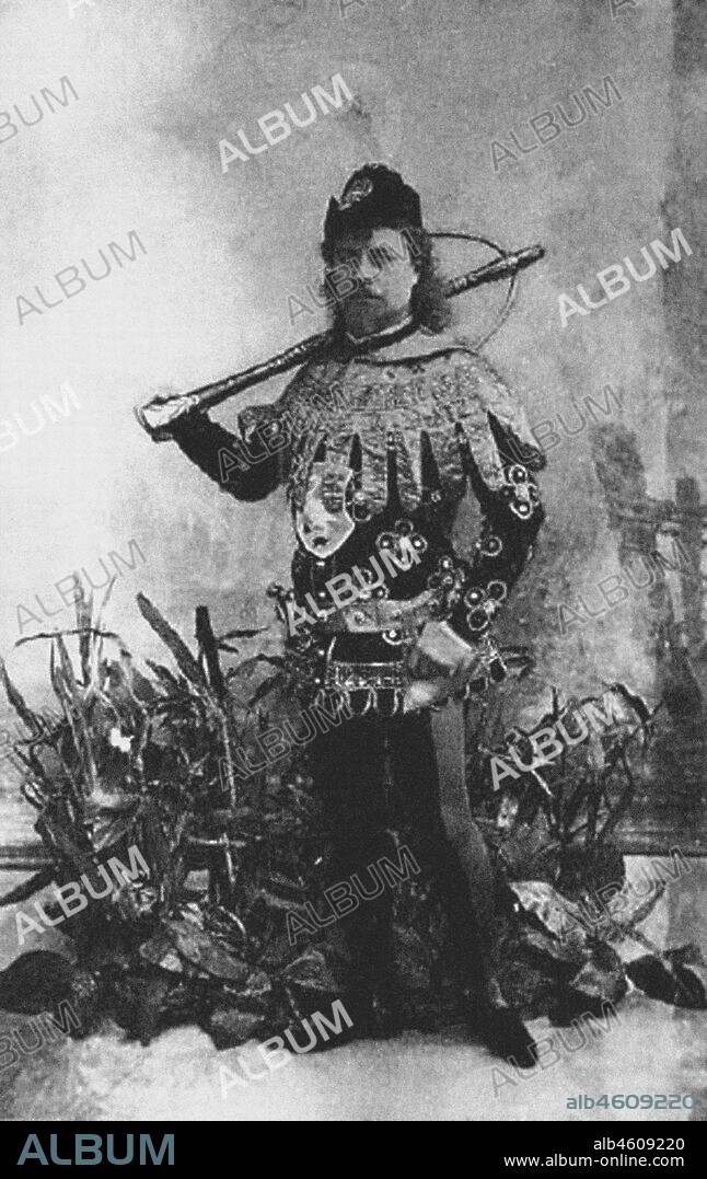 ANÓNIMO. Pavel Gerdt as Prince Siegfried in the Ballet Swan Lake, St. Petersburg, 1895.