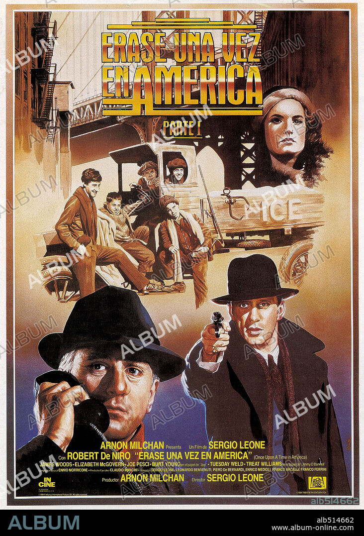 Poster of ONCE UPON A TIME IN AMERICA, 1984, directed by SERGIO LEONE. Copyright LADD COMPANY/WARNER BROS.