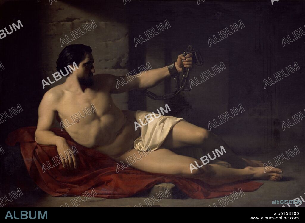 JOSÉ CASADO DEL ALISAL. UN PRISIONERO - SIGLO XIX.