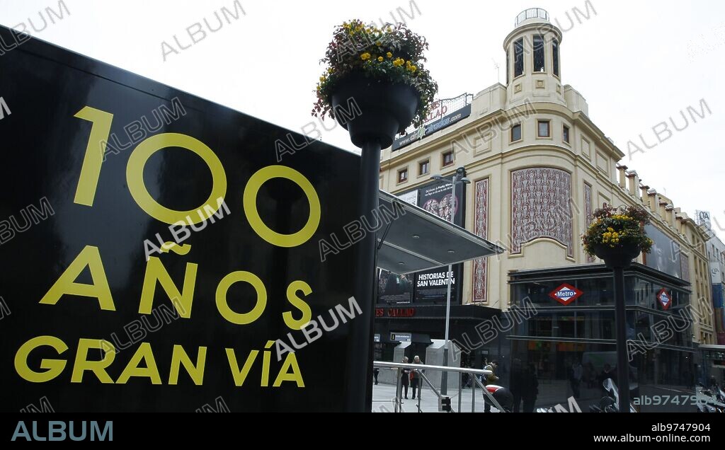Madrid 19-02-2010 fachada del cine Callao con motivo del centenario de
la gran Via  foto Jaime Garcia  Archdc.