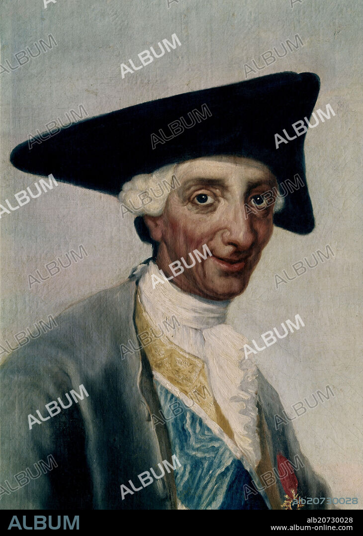 FRANCISCO DE GOYA. CARLOS III CAZADOR - DETALLE - HACIA 1787 - OLEO/LIENZO - 207x126 - DESPUES DE LA RESTAURACION - NP 737 - CONJUNTO 10005.