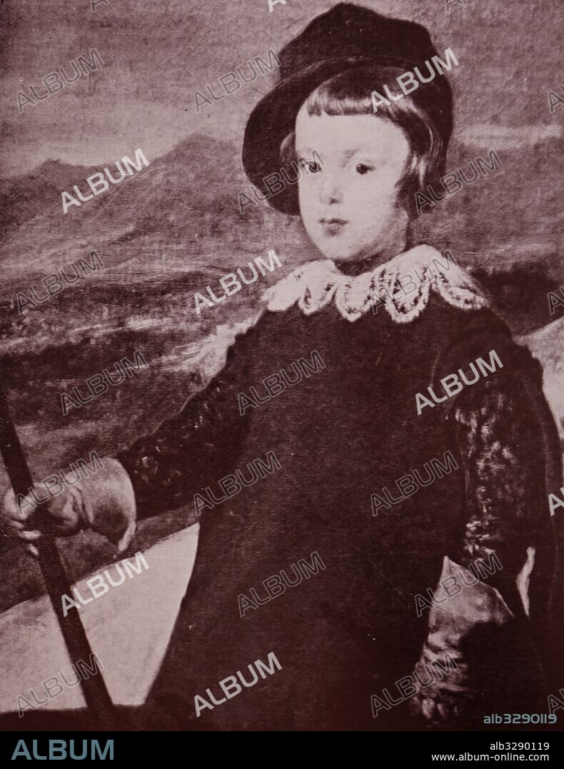 Portrait of Balthasar Charles, Prince of Asturias (1629-1646) heir apparent to all Kingdoms, States and Dominions of the Spanish monarchy. Dated 17th Century.