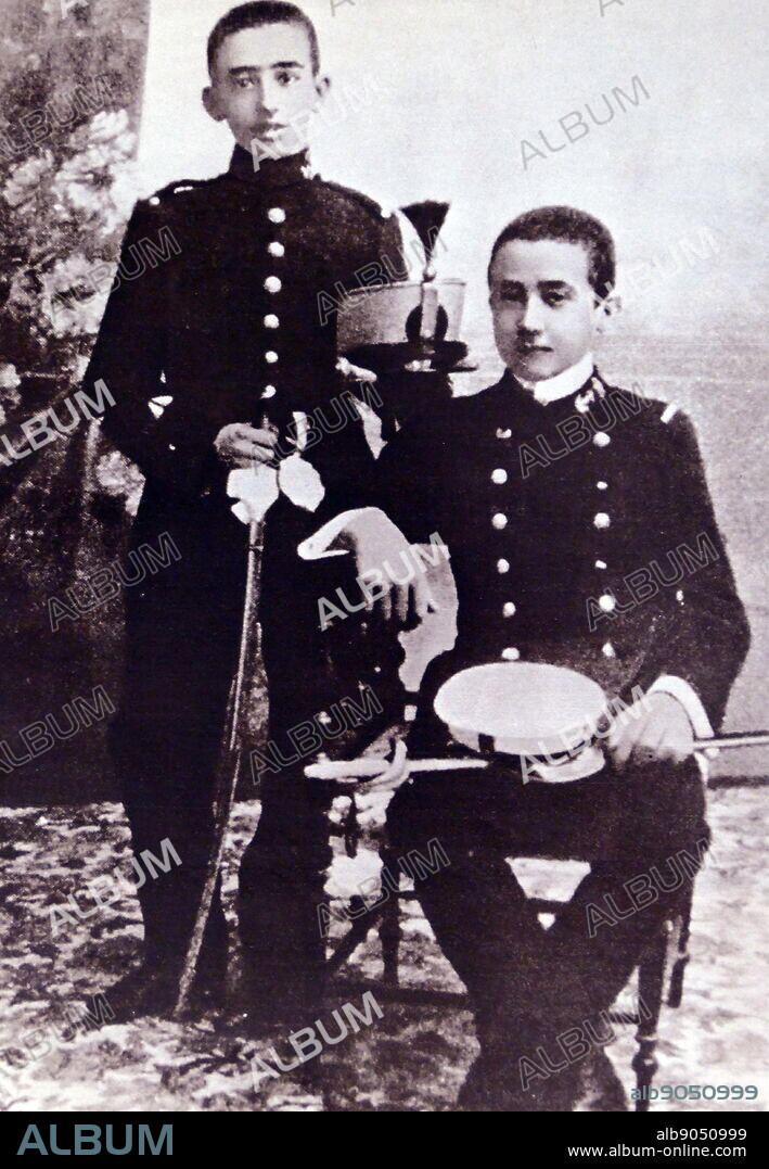 Francisco Franco (left) and his brother, Nicolas Franco (1891-1977). Nicolás Franco Bahamonde,) was a Spanish soldier and politician, participant in the military uprising against the Second Republic that gave rise to the Spanish Civil War.