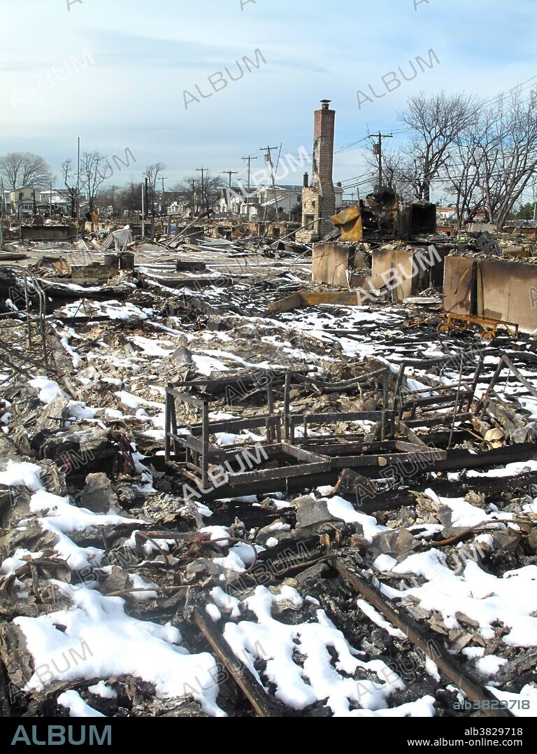 Hurricane Sandy Aftermath. Breezy Pt. Queens, NY.