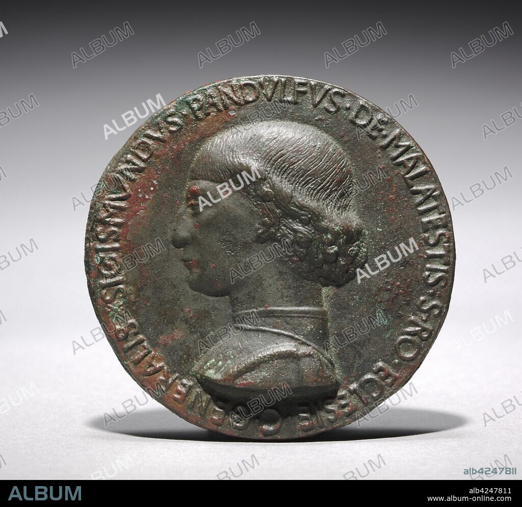 Portrait of Sigismondo Pandolfo Malatesta, Lord of Rimini and Fano, 1446 or later. Matteo de' Pasti (Italian, 1420-1467/68). Bronze; diameter: 8.3 cm (3 1/4 in.).